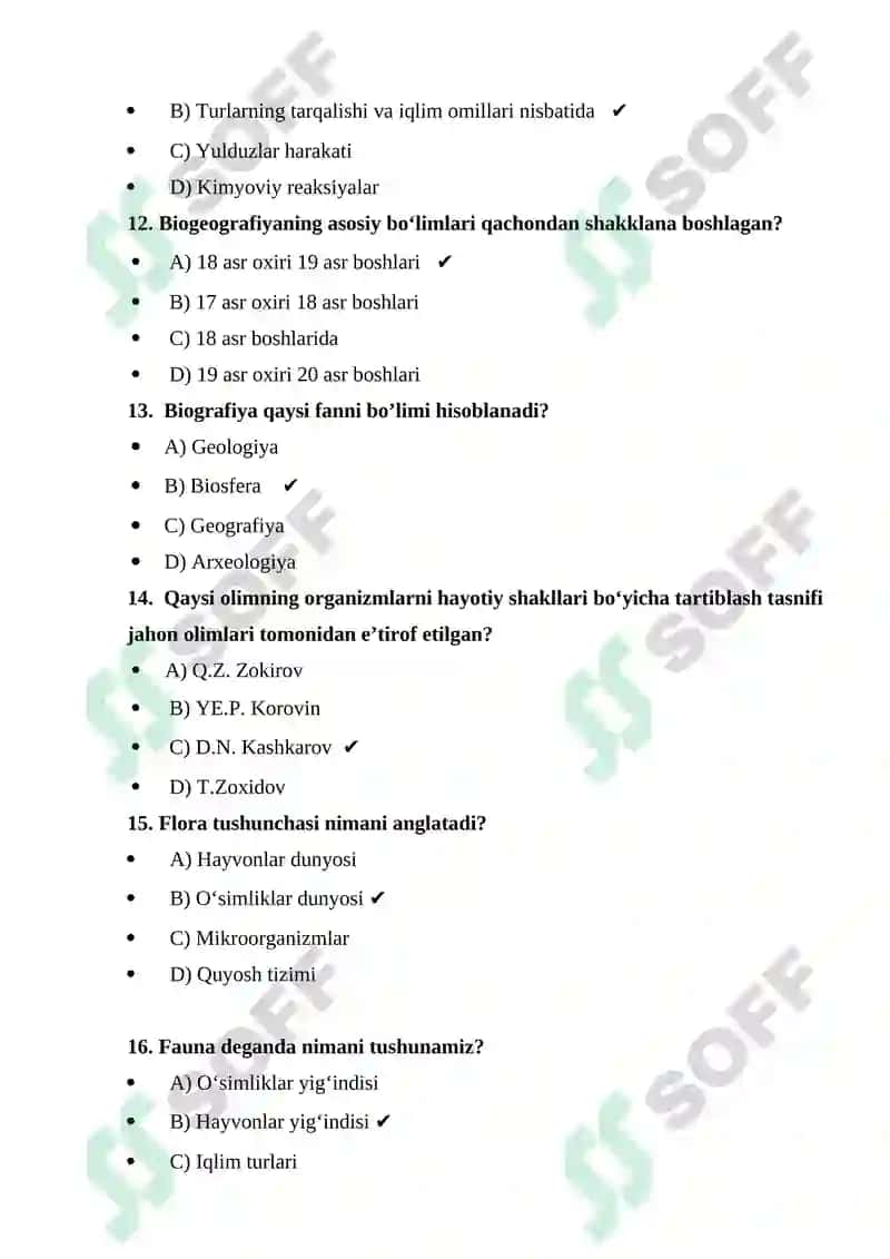 Biogeografiya, biologiya va geografiya orasidagi fan 4
