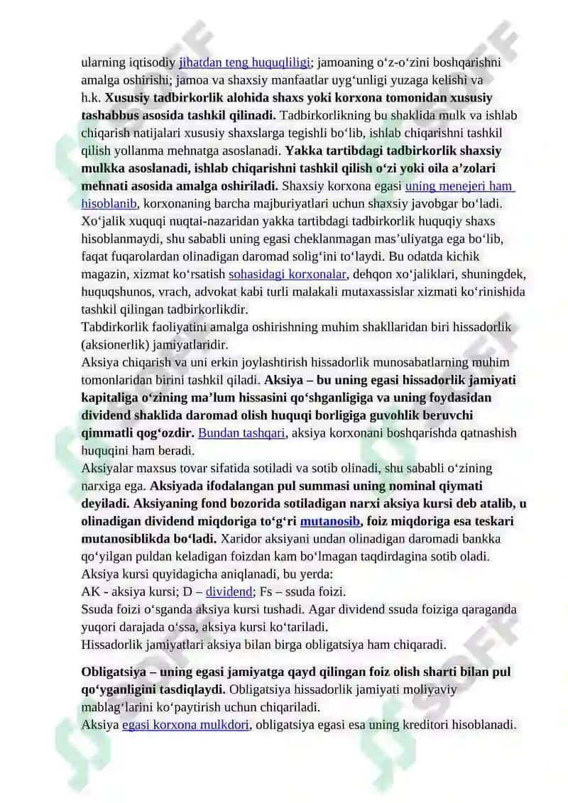 Tadbirkorlik faoliyati va tadbirkorlik kapitali 4