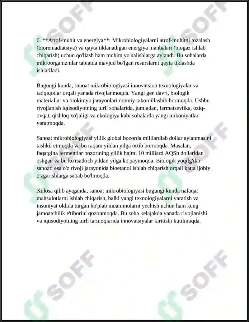Sanoat Mikrobiologiyasi va Biotexnologiyani Rivojlanish Tarixi 4