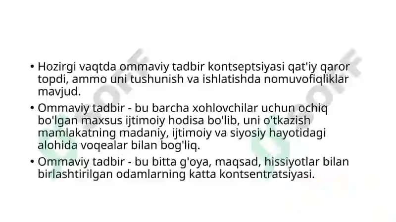 Milliy bayramlar va an’analar asosida ommaviy tadbirlar o’tkazish 4