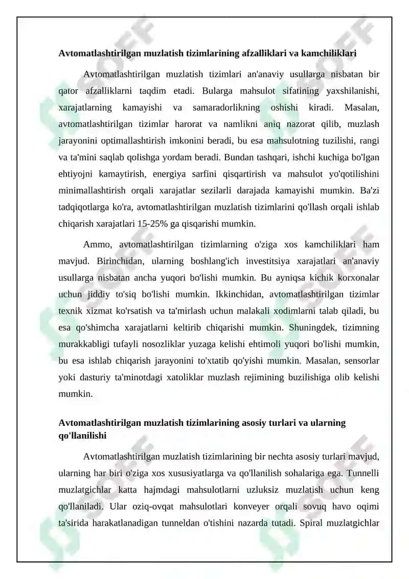 Avtomatlashtirilgan muzlatish tizimlari 4