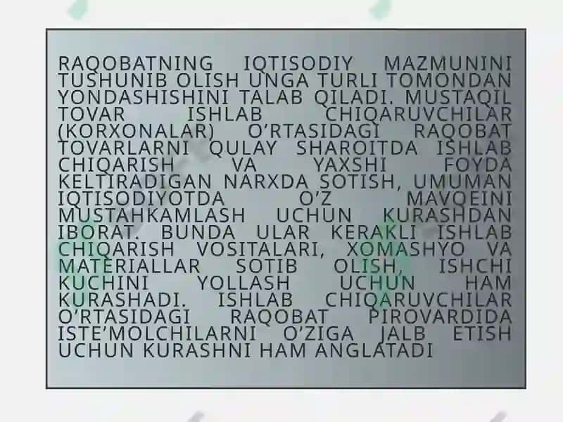 RAQOBATNING MOHIYATI VA SHAKLLARI 4