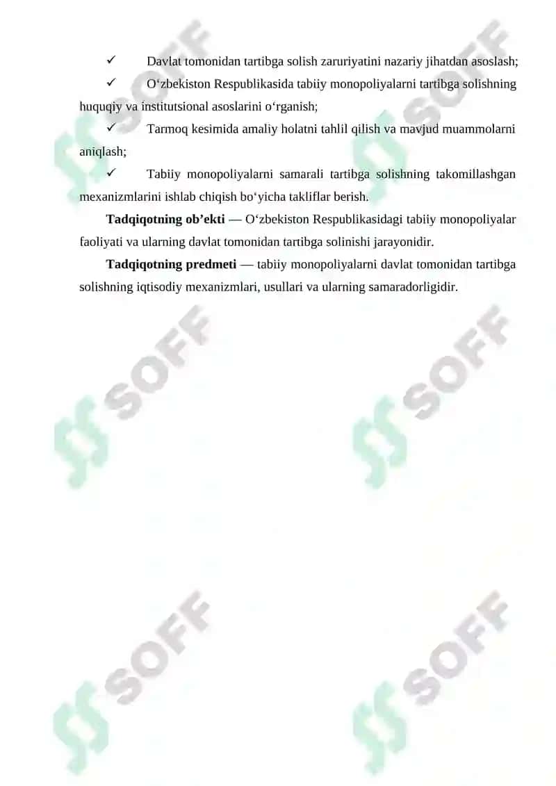 Tabiiy monopoliyalarning davlat tomonidan tartibga solinishi 4