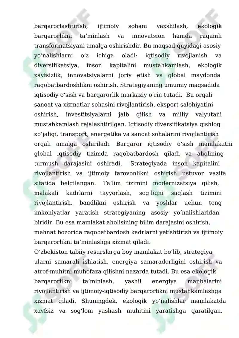 O'ZBEKISTON 2030 STRATEGIYASINING MAZMUN MOHIYATI 4