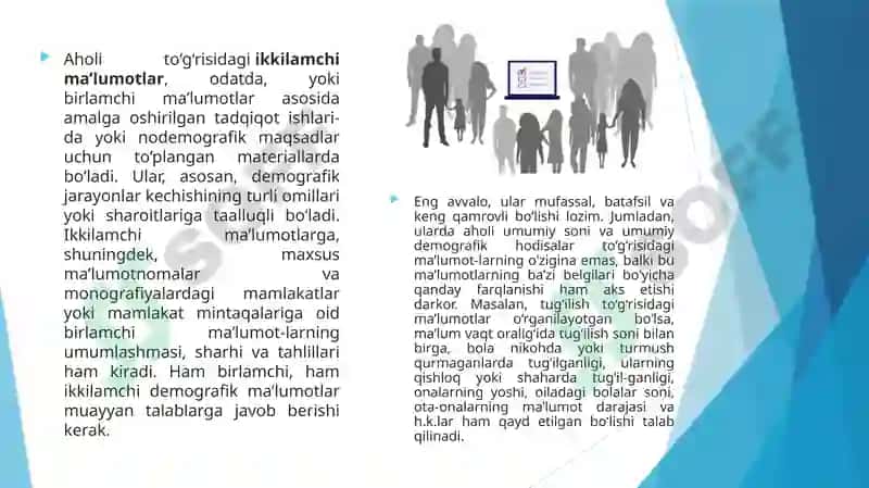 Aholini statistik o’rganish 4