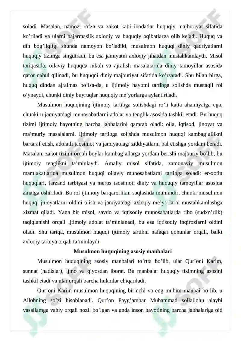 Musulmon huquqining manbalari 4