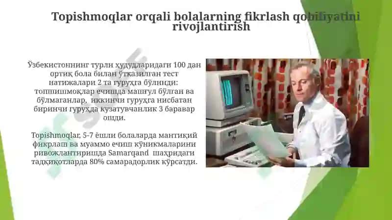 Topishmoqlarming etnopedagogik xususiyatlari bo'yicha test va blis so'rovnoma topshiriqlar 4