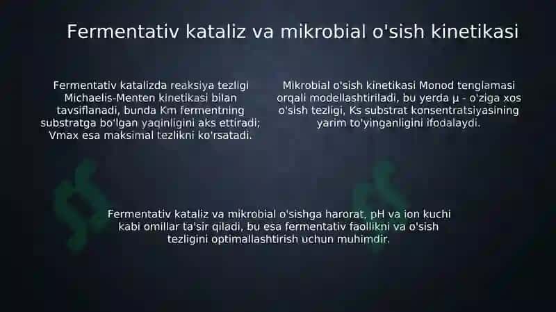Biologik jarayonlar kinetikasi 4