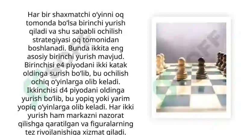 Shaxmatdonalarining yurishi 4