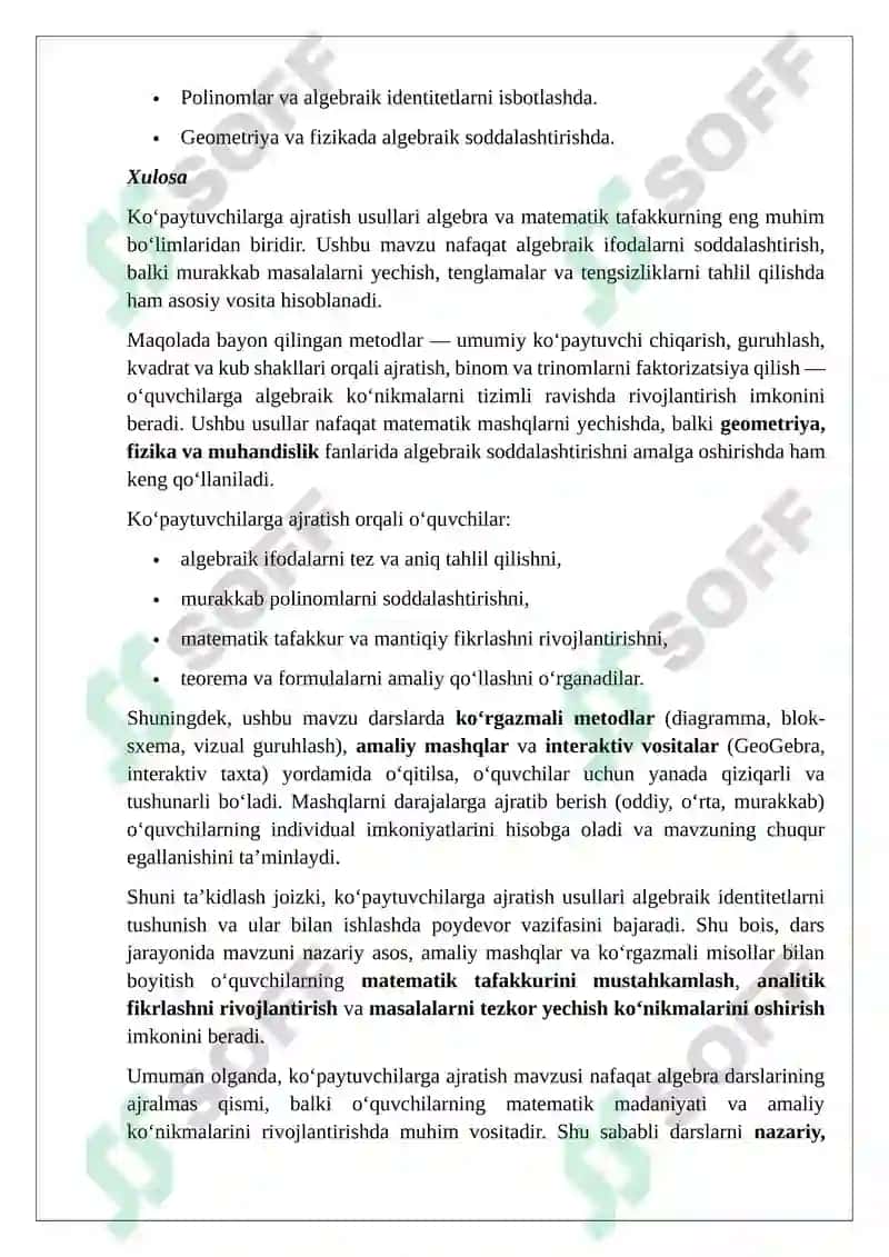 KO’PAYTUVCHILARGA AJRATISH USULLARI 4