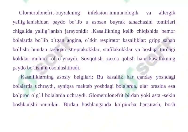 Bolalarda Buyrakning Tug'ma va Ortirilgan Kasalliklari 4