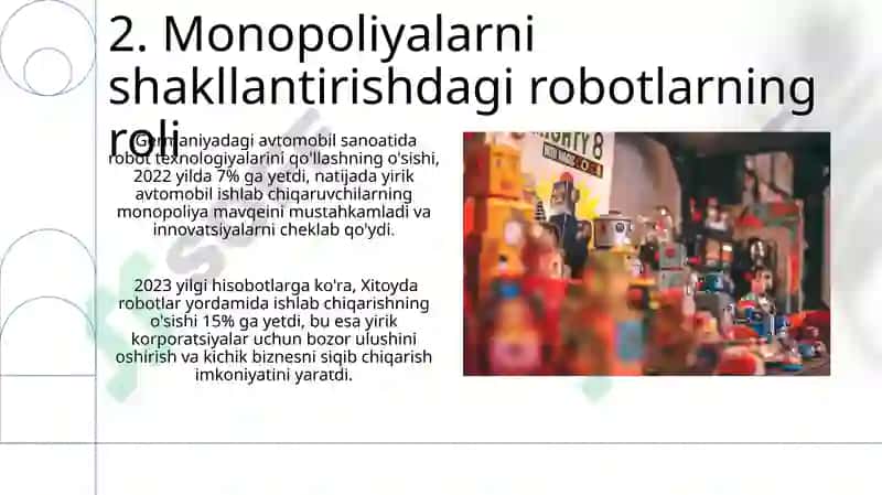Robotlar va Monopoliyalar: Taʼrif va Tarixi 4