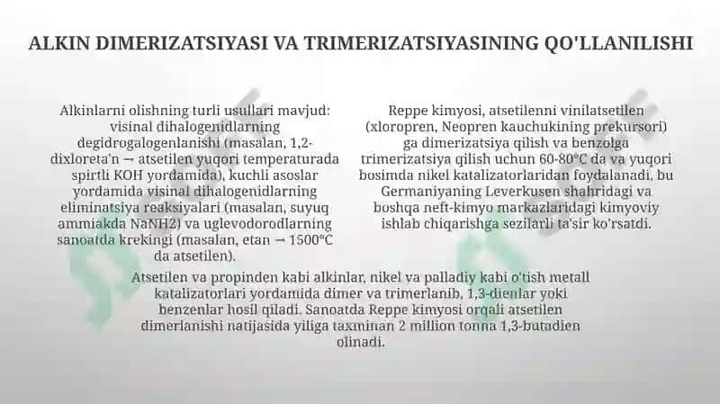 Alkin Sintezi Usullari 4