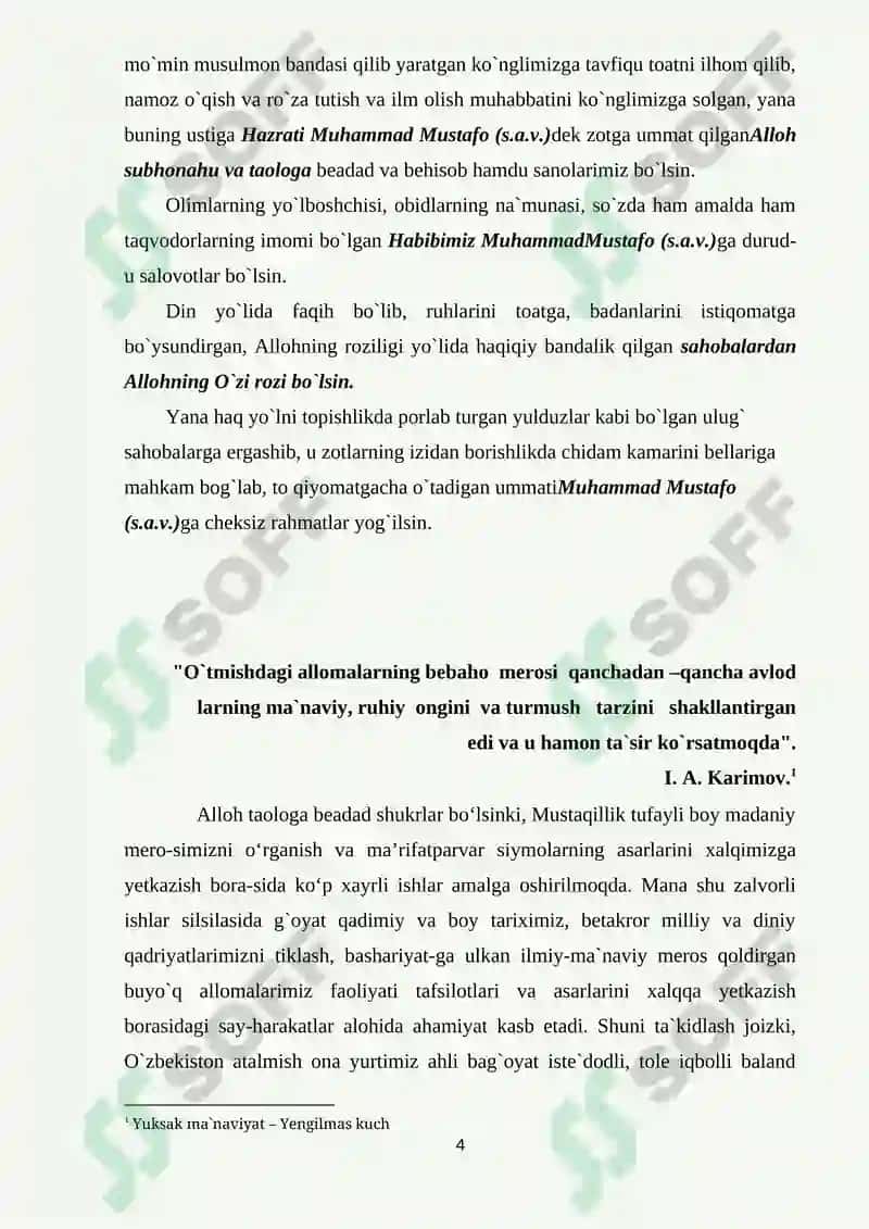 Abu Hafs Kabirning Buxorodagi o`rni 4