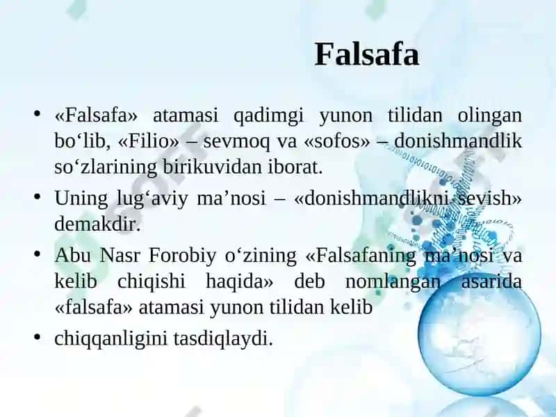 Falsafavaunig jamiyat hayotidagi roli 4