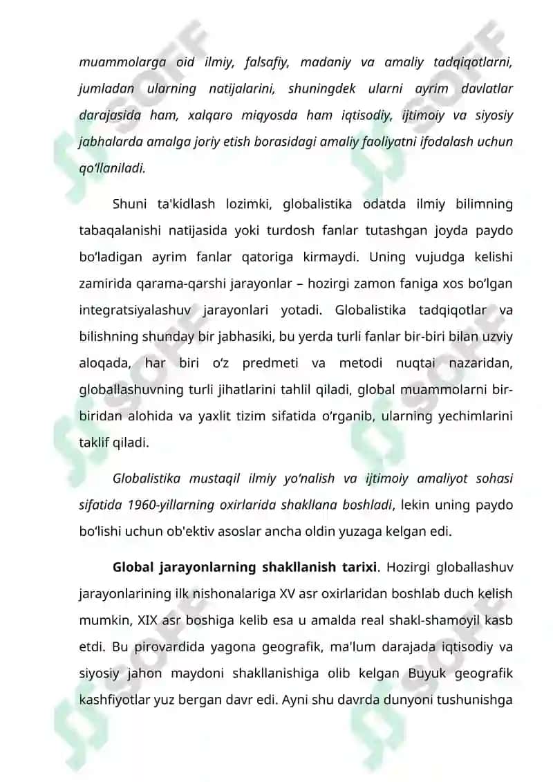 Global muammolarning mezonlari va darajalari 4