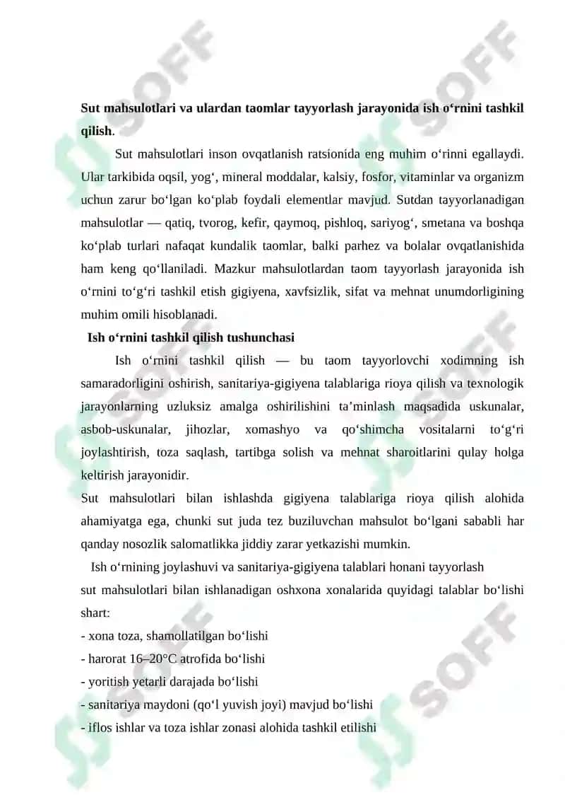 Sut mahsulotlari va ulardan tayyorlanadigan taomlar,ularni tayyorlash va dasturxonga tortish 4