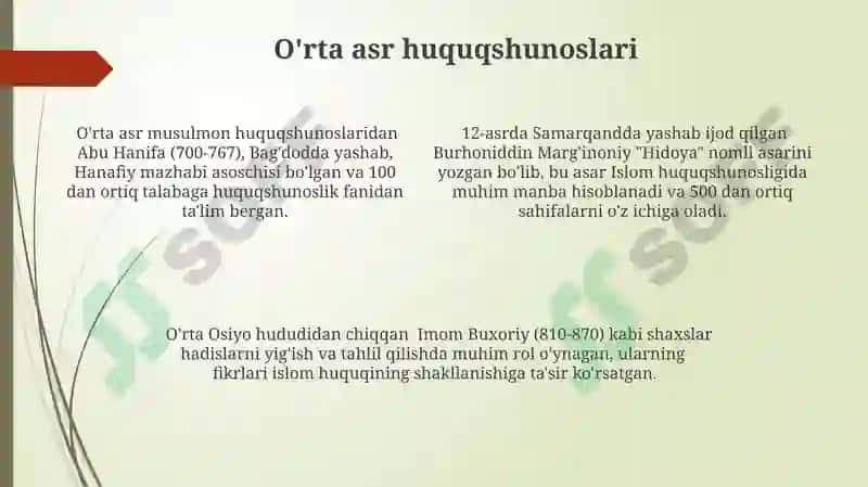 Fuqarolik huquqi xissa qo'shgan olimlar 4