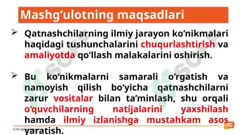 Tabiiy Fan Amaliyotida JarayonKo‘nikmalari 4