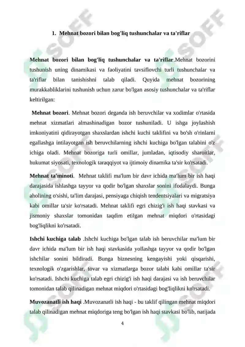 O'ZBEKISTONDA ISHCHI KUCHI BOZORINI SHAKLLANTIRISH VA TARTIBGA SOLISH MUAMMOLARI 4