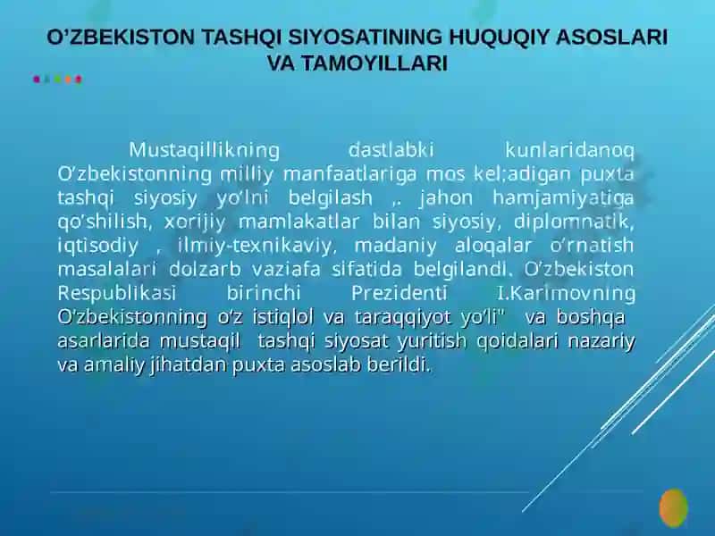 O‘zbekistonning eng yangi tarixi 4