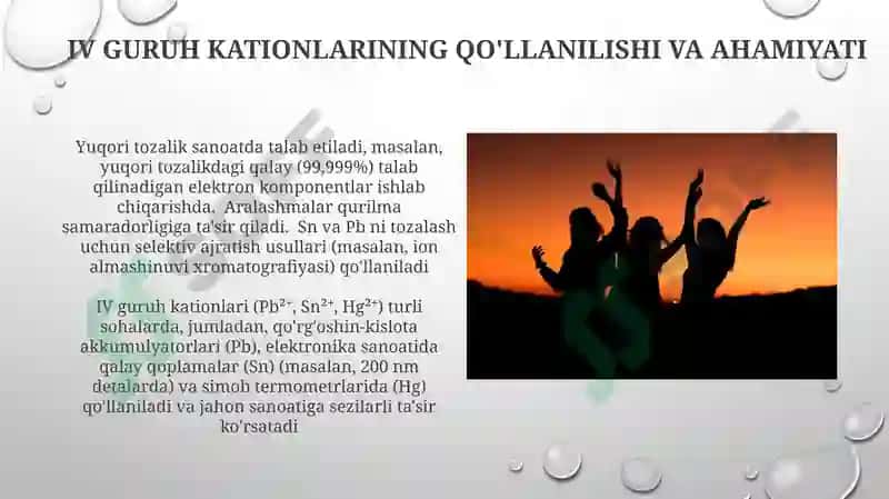 IV guruh kationlari 4