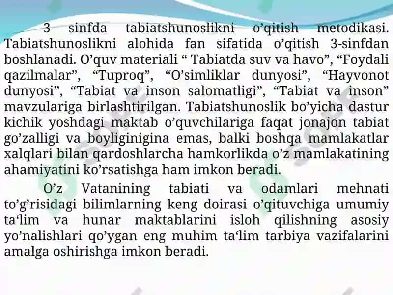 Tabiiy fanlar nazariyasi va metodikasi 4