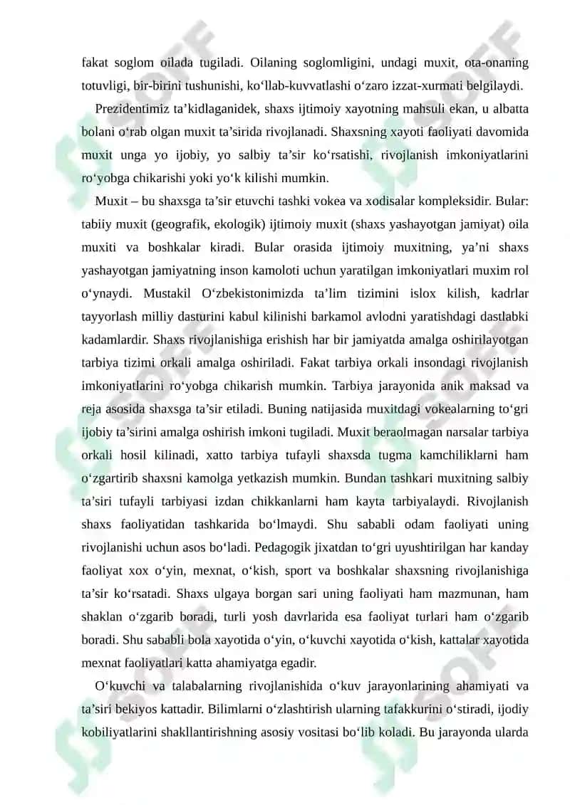 Tarbiyada shaxs rivojlanishining biologik va psixologik asoslari 4