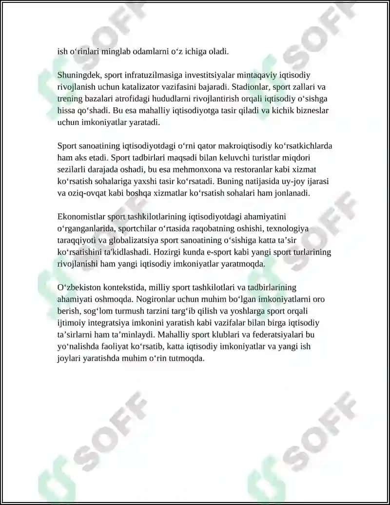 SPORT TASHKILOTLARINING BOZOR IQTISODIYOTI SHAROITIDAGI XUSUSIYATLARI 4