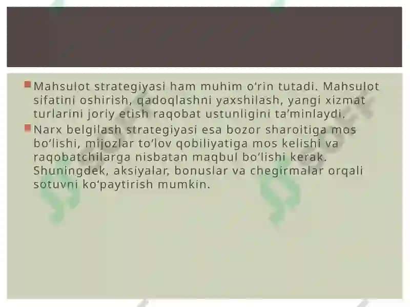 Oilaviy biznesda marketing strategiyasi va mijozlar bilan ishlash 4