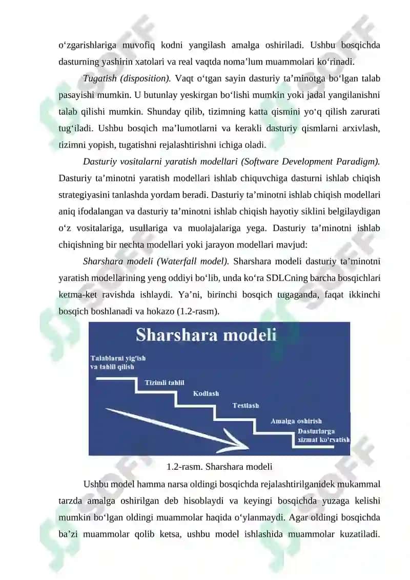 Dasturiy vositalarni ishlab chiqarishning hayotiy siklini amaliy tadbiqi 4