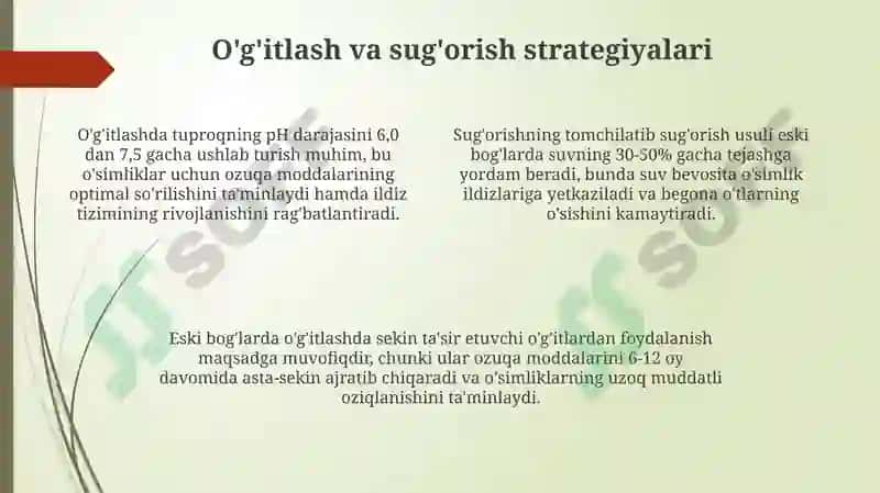 Qariganbogʻlarni yoshartirish texnologiyasi 4