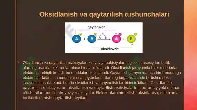 Oksidlanish-qaytarilish reaksiyalari 4
