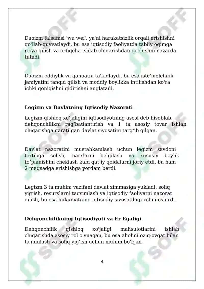 Qadimgi Xitoydagi iqtisodiy gʻoyalar 4