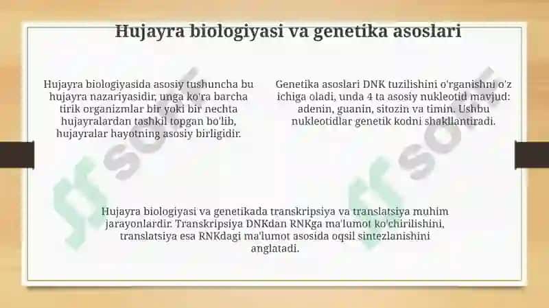Tibbiy biologiya faniga kirish 4