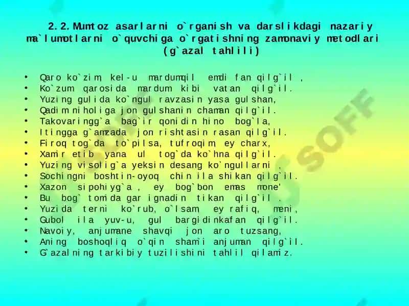 XTXQTMOXM Ona tili adabiyot fani yo`nalishi 4