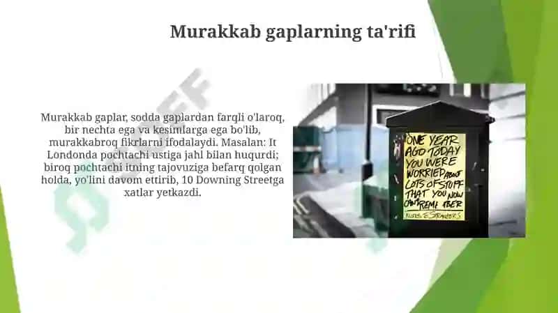 Murakkab gaplar 4