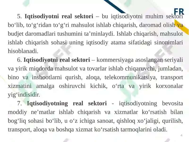 REAL SEKTORNING MAKROIQTISODIY TAHLILI 4