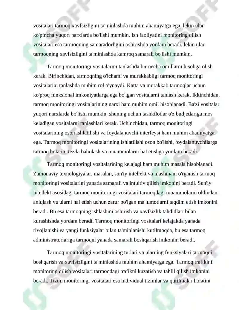 Tarmoq Monitoringi Vositalari va Ularning Tahlili 4