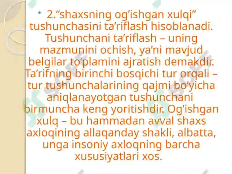 Og’ishgan xulq tushunchasi 4