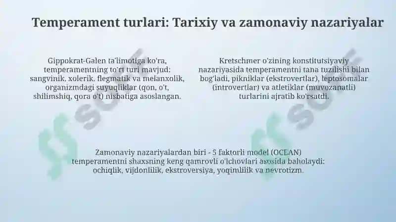 Temperament. Temperament tiplari 4