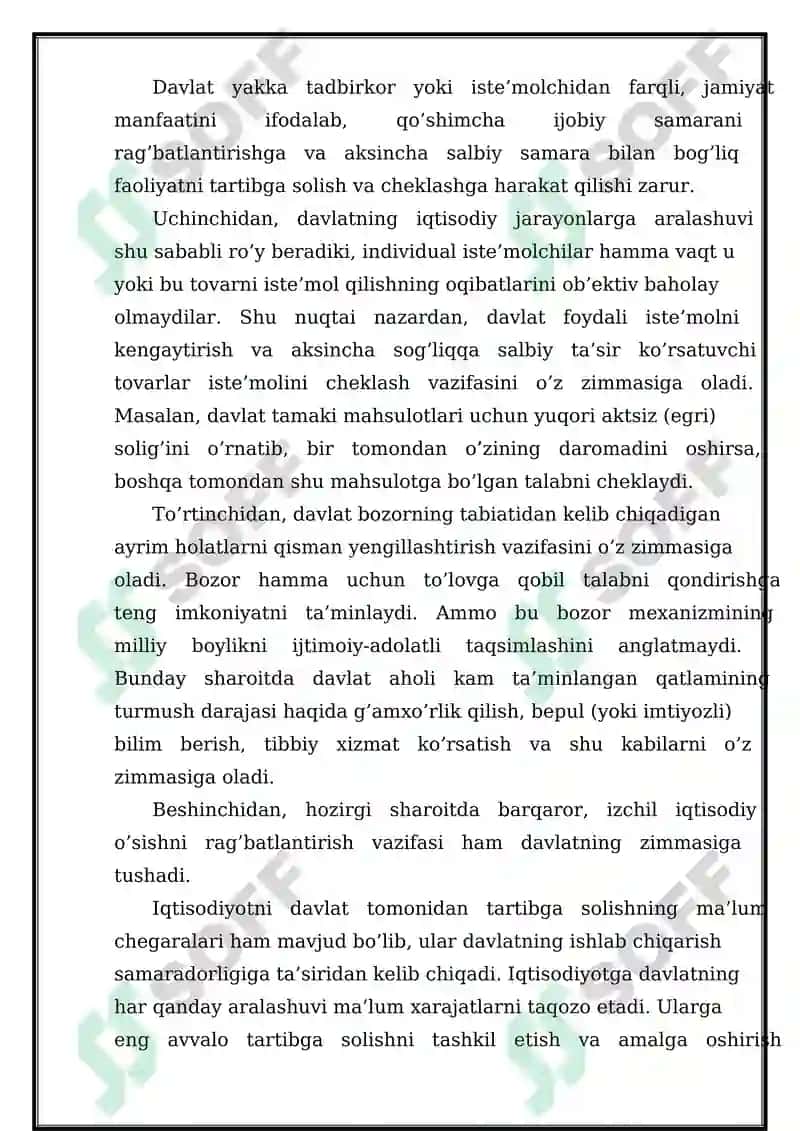 IQTISODIYOTNI TARTIBGA SOLISHDA MONETARISTIK NAZARIYA VA SIYOSAT 4