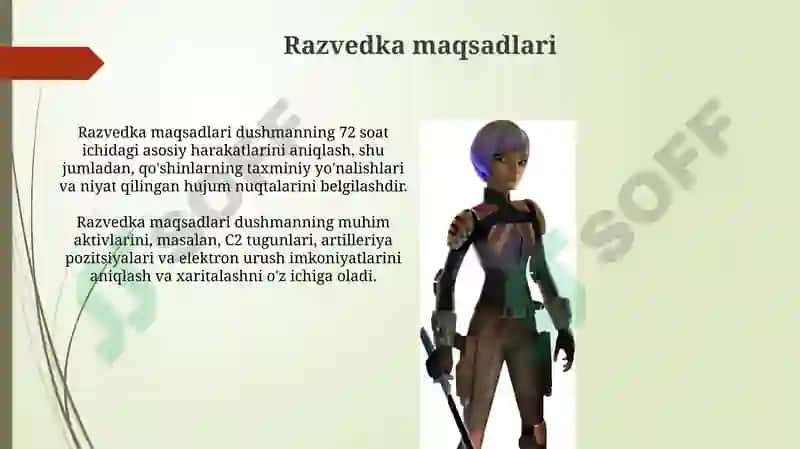 OQQ qo'llanilishi xavfi yuqori bo'lganda o'tkaziladigan rekognostsirovkani tashkillashtirish 4