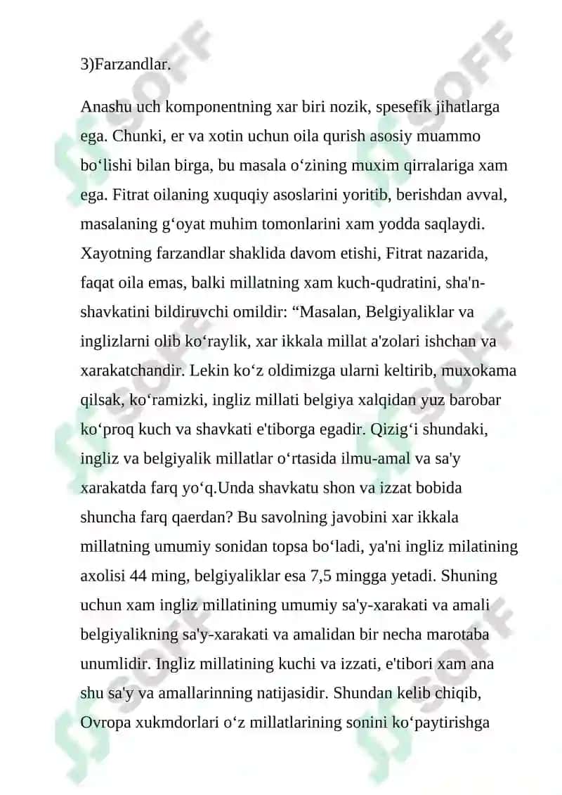 A.Fitratning “OILA ASARI”da oila qurish tartiblari va farzand tarbiyasi 4