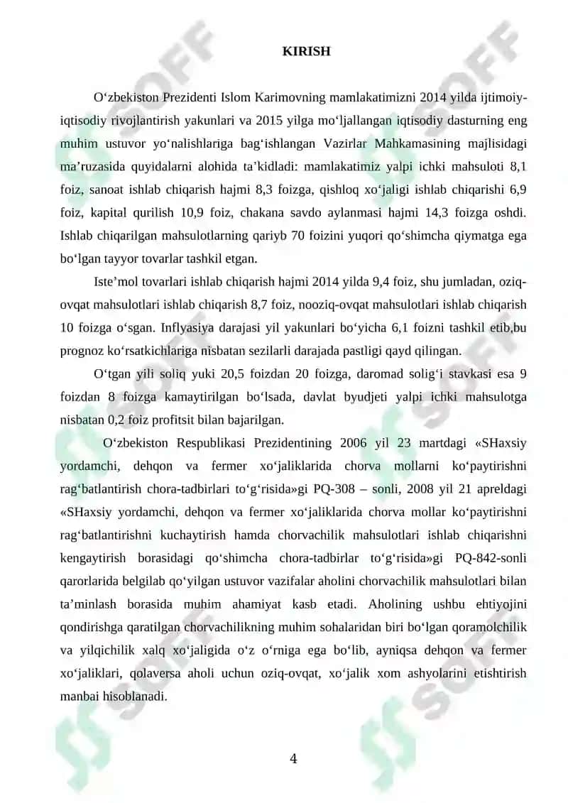 Turli yoshdagi qo‘ylar elka suyagining makro-mikroanatomik tuzilish BMI 4