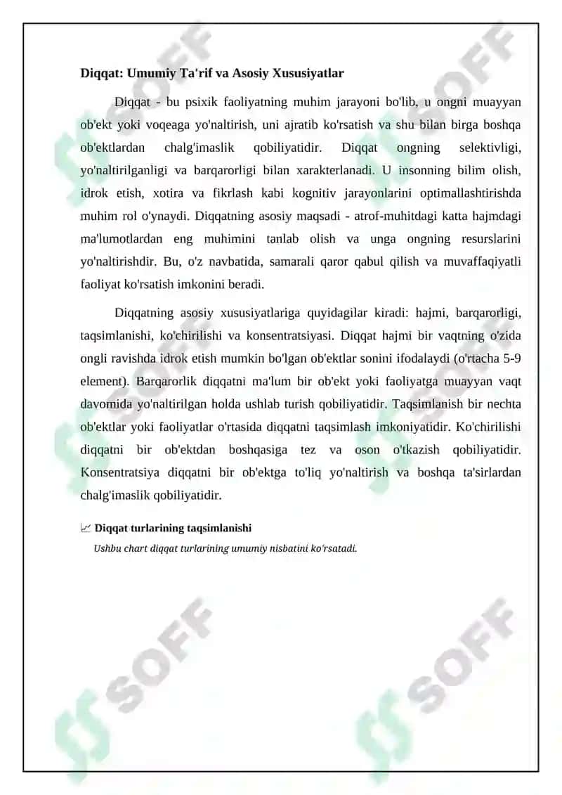 Diqqat: Ta'rif, Turlari va Neyrofiziologiyasi 4
