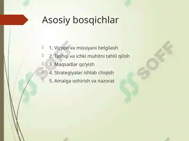 Biznesda Strategik Rejalashtirishning O‘rni 4