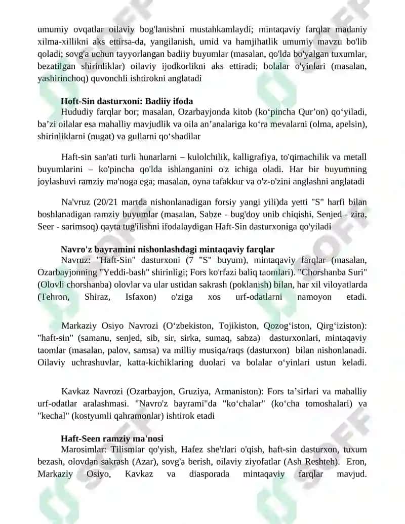 Navruza bayrami anʼanalari 4
