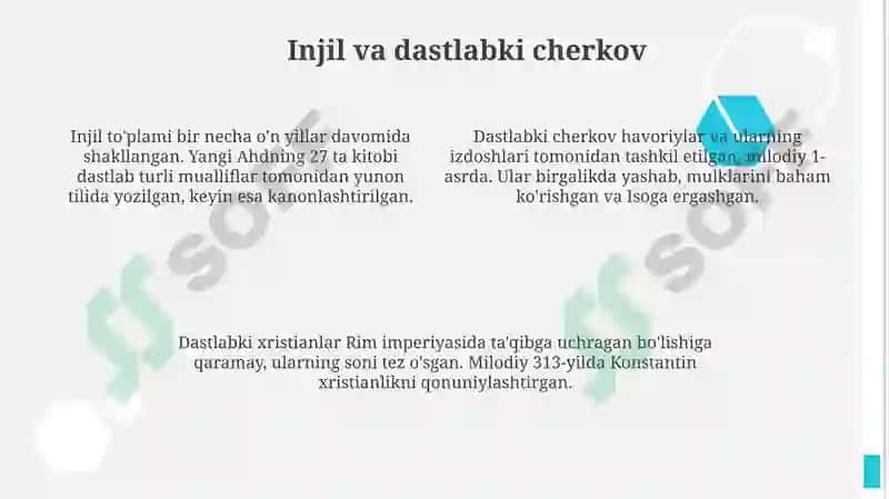 Xristianlik dini tarixi va asosiy g'oyalari 4