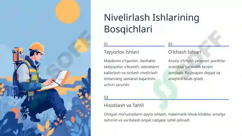 Texnik Nivelirlash Ishlari: Asosiy Tushunchalar va Amaliy Ahmiyati 4